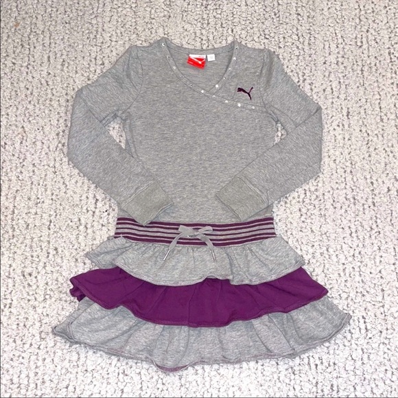 Girlโs 2pc Puma Sweatshirt Dress Bundle Set, Size S - Picture 9 of 14